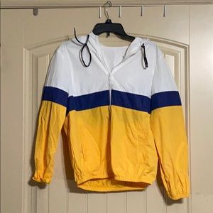 tricolor windbreaker